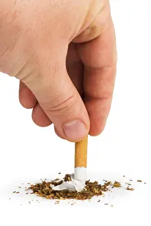 Tobacco Addiction Prints: Crumpled cigarette and tabaco