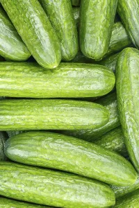 High Angle View Of Vegetables Prints: Cucumbers Cucumber Vegetable Background from above