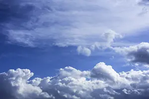 Atmospheric Mood Images Prints: Cumulus clouds