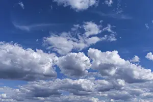 Deserted Landscape Germany Prints: Cumulus clouds (Cumulus), background image