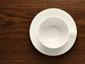 Studio Shot Tableware Prints: Empty cup