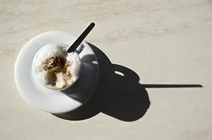 Hot Beverage Image Prints: Cup of coffee with shadow