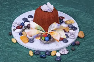 Sweet Treats Bakery Prints: Cupcake with Easter decorations