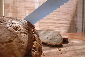 Brown Bread Prints: Cutting bread