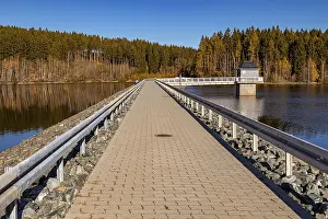 Deserted Road Prints: Dam