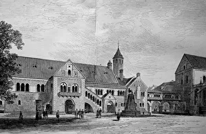 Abandoned Castles Germany Prints: Dankwarderode Castle on the castle square