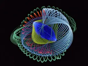 Blurred Motion Europe Prints: Dark background, abstract figures