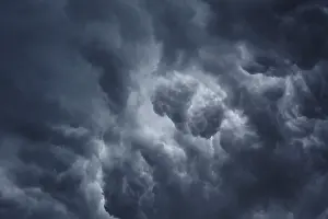 Dark Cloudy Sky Prints: Dark cloudy sky with storm clouds