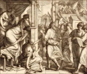 David brings the Ark to Jerusalem, Print