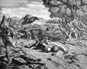 Christian Landscape Art Prints: David and Goliath, First Book of Samuel