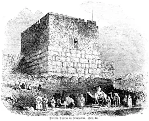Ancient Jerusalem Architecture Prints: David's Tower in Jerusalem