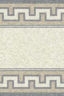 Colorful Mosaic Art Prints: Decorative border pattern with mosaic tile