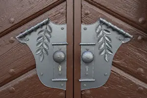 Decorative Door Fitting Prints: Decorative door fitting, on a Tor tor
