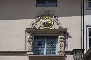 Southern Germany Historic City Center Prints: Decorative window from the old