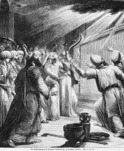 Sacred Religious Texts Prints: At the dedication of the temple