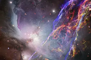 Astronomy Science Images Prints: Deep space. Awesome science fiction render