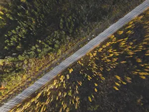 Mountain Chain Aerial View Prints: Default
