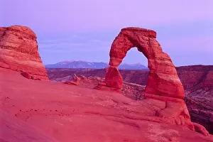Stone Arch Nature Reserve Prints: Delicate Arch and the La Sal Range