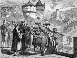 Southern Germany Depiction Prints: Demand for the surrender of Weinsberg