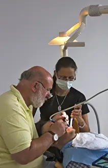 Dentist At Work Prints: Dentist at work