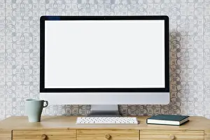 Digital Communication Symbol Prints: Desktop pc concept (1)