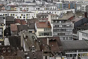 Residential Building Development Prints: Development of residential buildings and rooftops