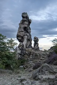 Atmospheric Evening Light In Europe Prints: Devil's Wall, illuminated by the evening sun