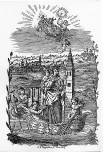 Pilgrim Churches In Bavaria Prints: Devotional image by J.A. Zimmermann