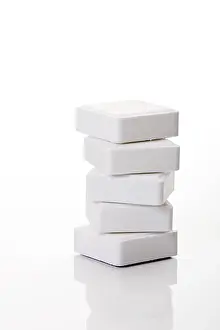 Cut Out Food Images Prints: Dextrose cubes, stacked