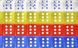 Colorful Dice Prints: Dice