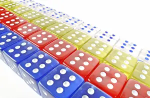Colorful Dice Prints: Dice