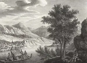 Danube River Romania Prints: Die Donau im Banat oder Bannat