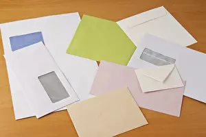Office Supplies Stationery Prints: Many different envelopes. Envelopes in different sizes