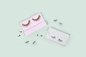 Mint Green Background Prints: Different false lashes on mint green background