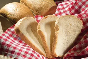 Diverse Bread Types Prints: Different kinds of bread and pastry