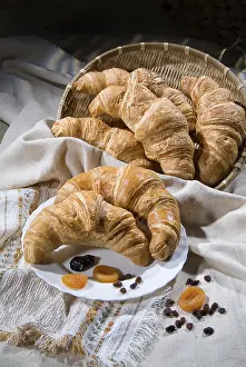 Sweet Treats Display Prints: Different kinds of bread and pastry on a canvas studio background