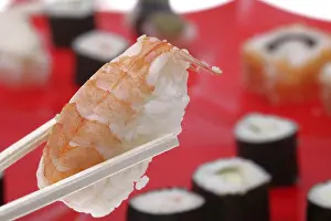 Close Up Sushi Prints: Different kinds of sushi