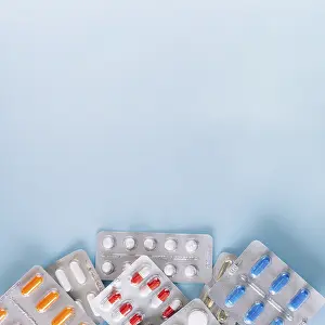 Pain Relief Medication Prints: Different pills package