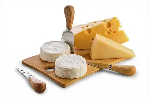 Cheese Varieties Prints: Different types of cheeses, brie