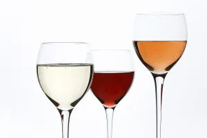 Alcoholic Beverage Images Prints: Three different wine glasses