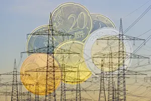 Overhead Power Lines Prints: Digital Composing, overhead power lines