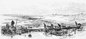 North Sea Coastal Protection Prints: Dike construction after the flood