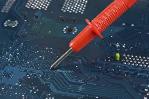 Construction Project Management Prints: Dipstick on the electronic board