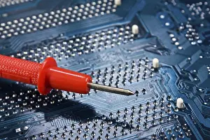 Construction Site Prints: Dipstick on the electronic board