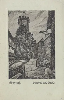 Thuringia Castle Prints: Keep and Dirnitz in Eisenach, Thuringia