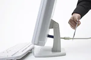 Computer Keyboard Prints: To disconnect