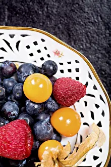 Mixed Berries Prints: A dish with mixed berries