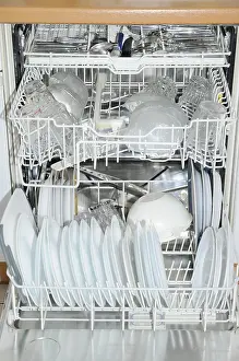 Deserted Kitchen Scene Prints: Dishwasher