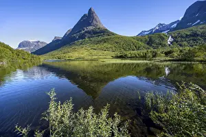 Norwegian Nature Reserve Prints: Distinctive mountain peak Innerdalstarnet