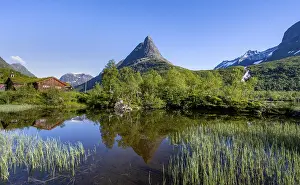 Norway Mountain Peak Prints: Distinctive mountain peak Innerdalstarnet
